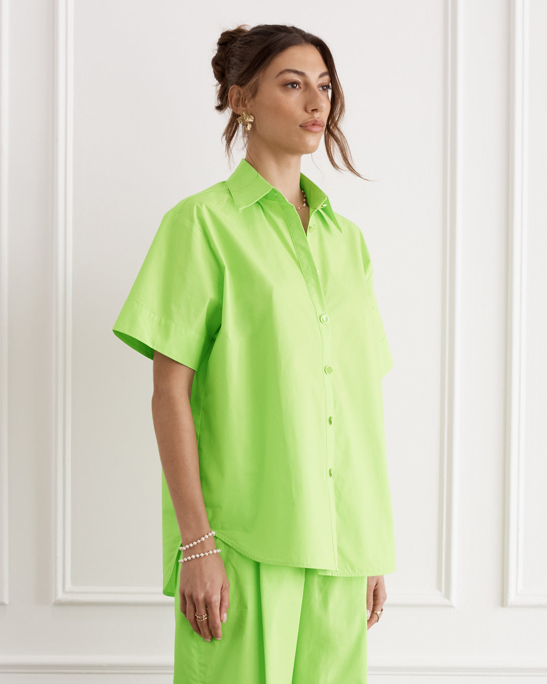 Verde Bianca Cuban Shirt