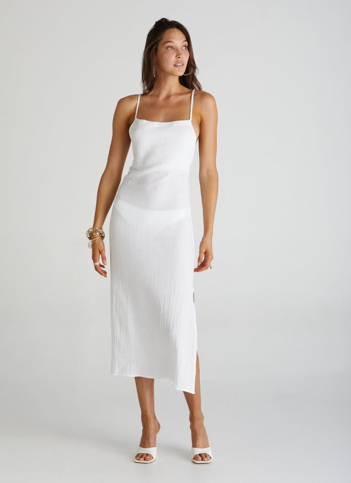 Cross Back Midi Dress