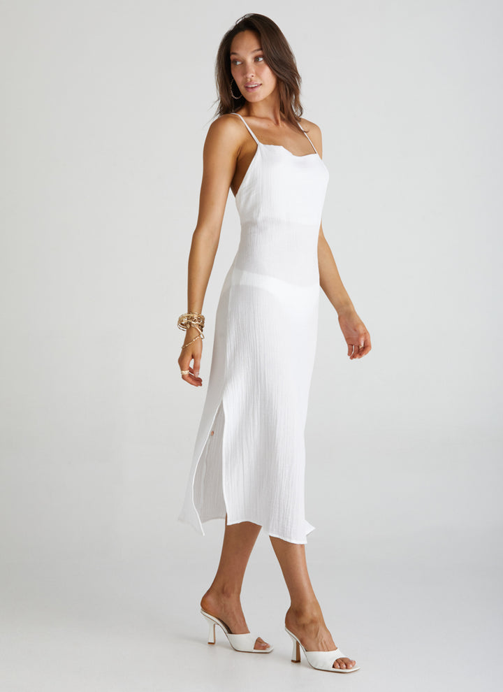 Cross Back Midi Dress