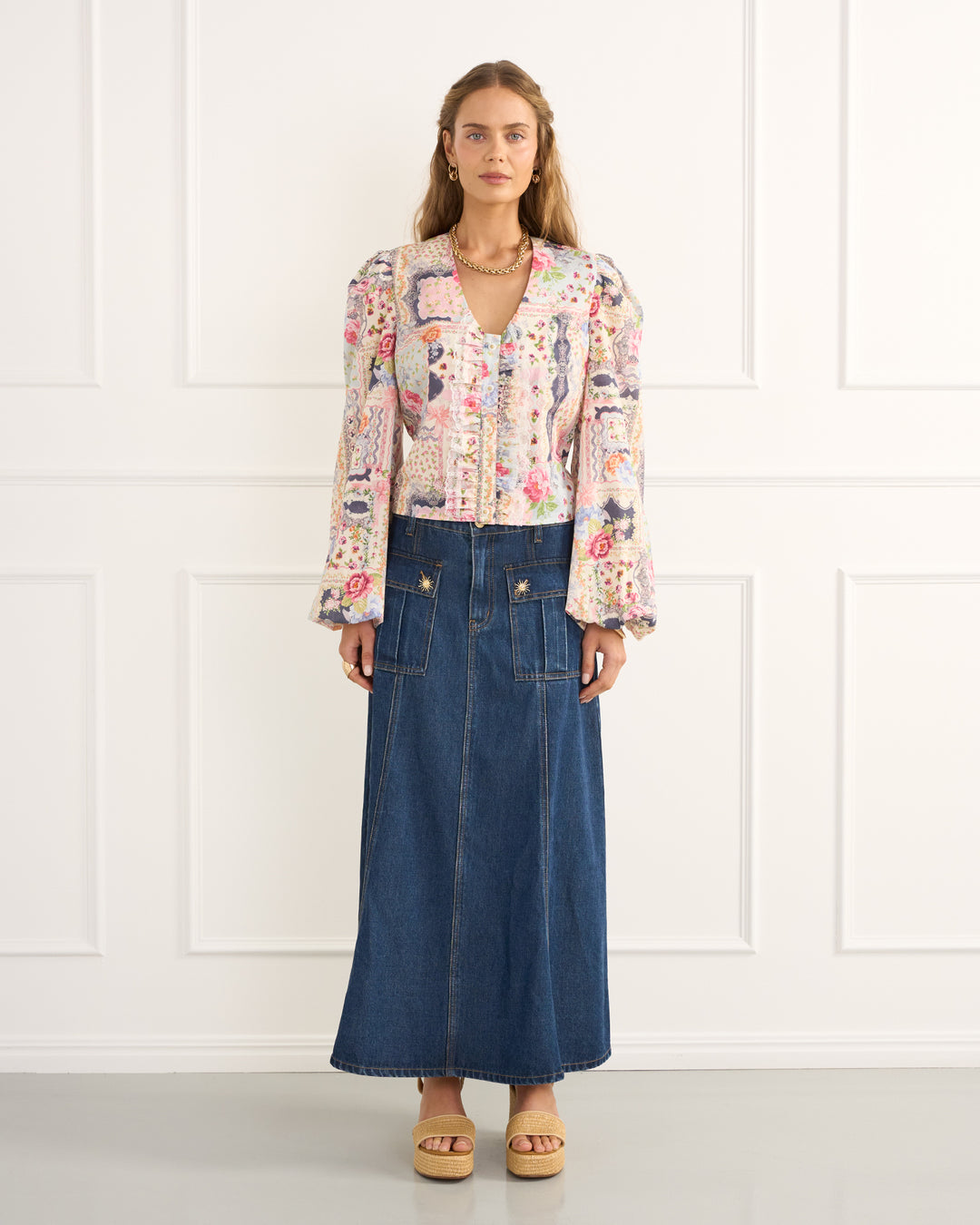 Alpine Selena Cropped Blouse