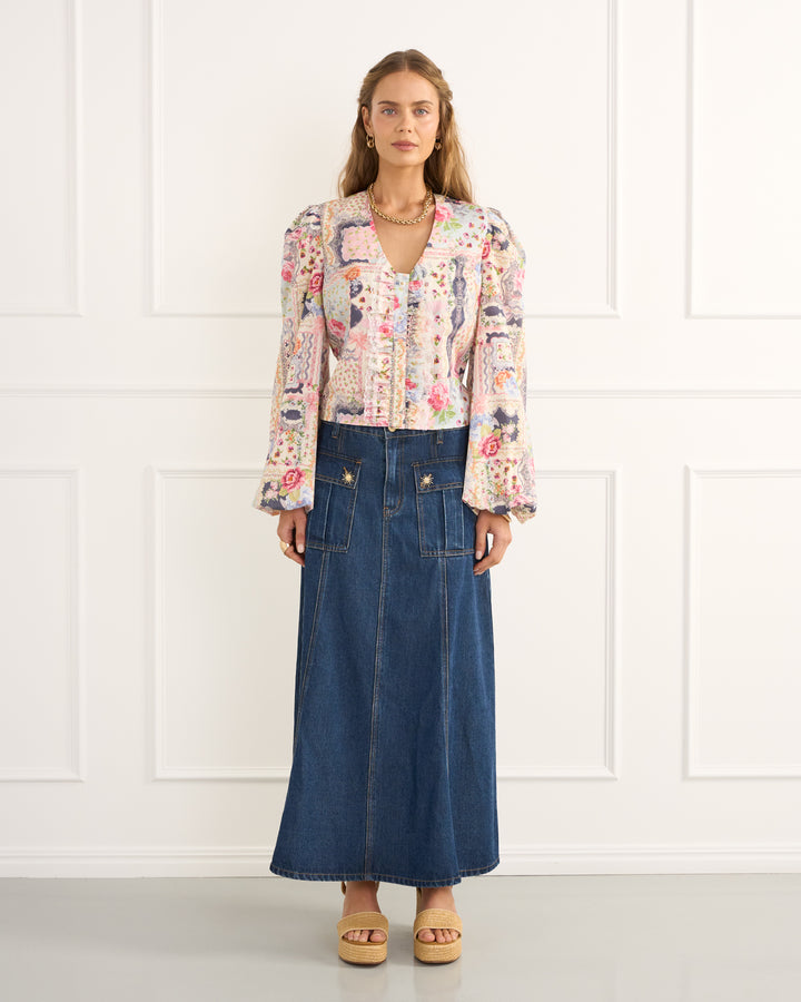 Alpine Selena Cropped Blouse