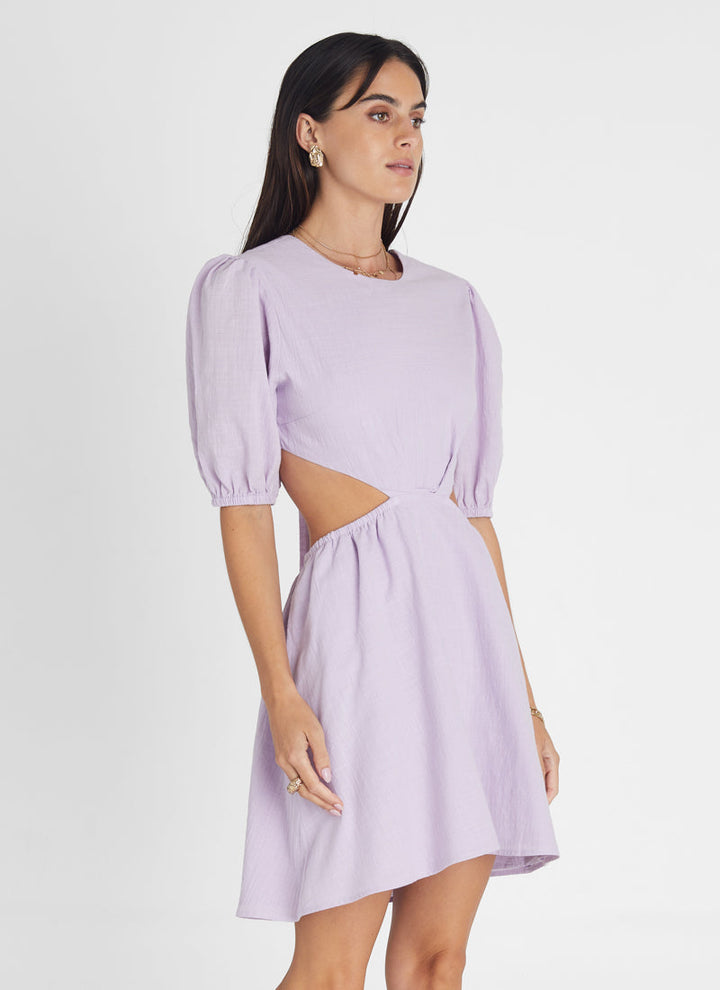 Amethyst Short Sleeve Cut Out Dress (SAMPLE)