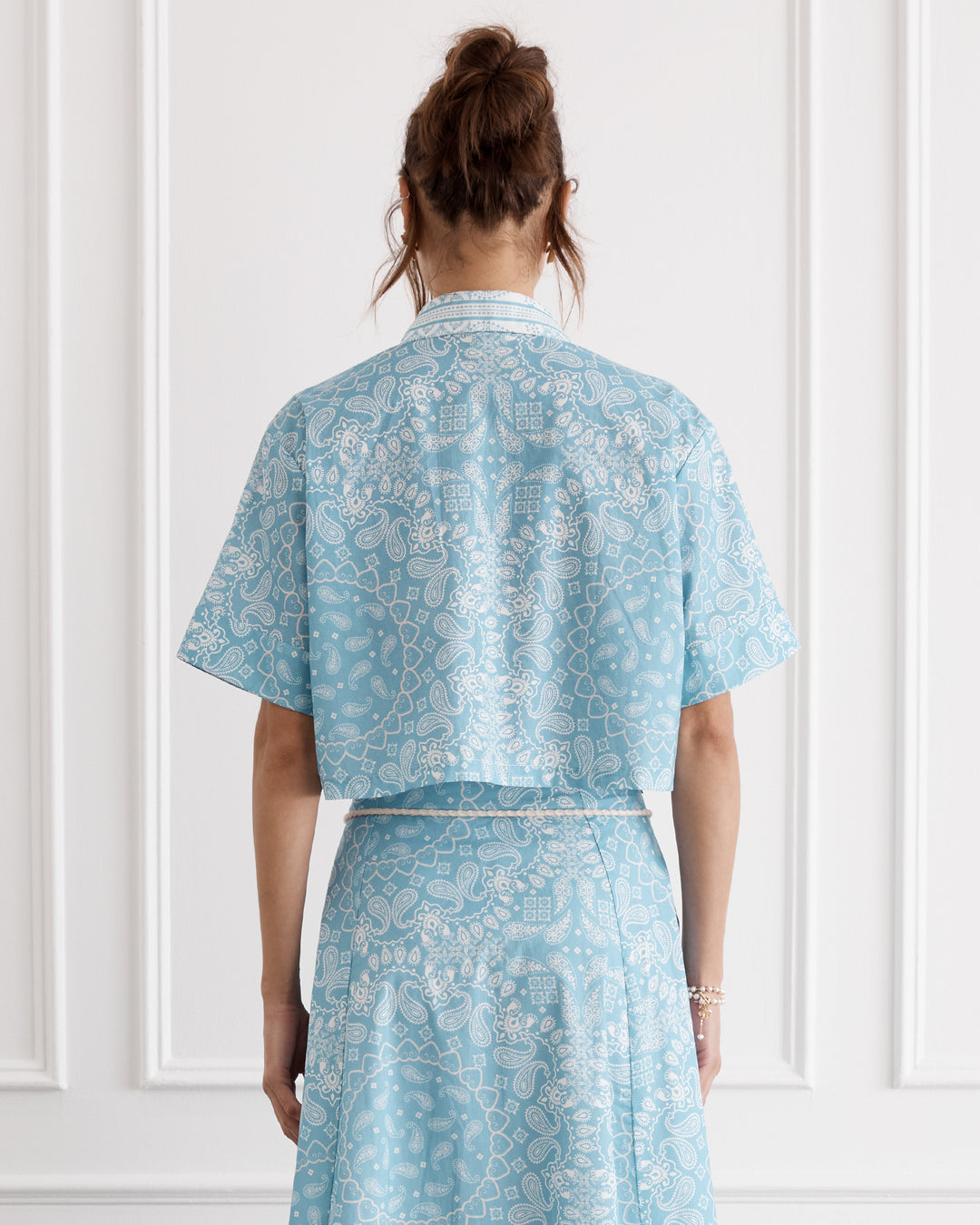 Chintz Remi Cropped Shirt (SAMPLE)