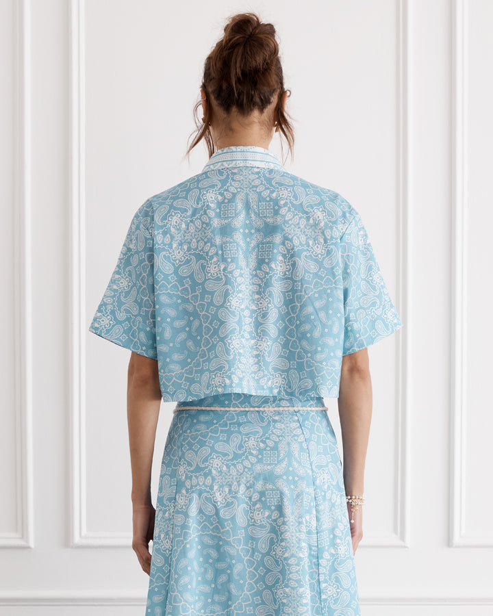 Chintz Remi Cropped Shirt (SAMPLE)