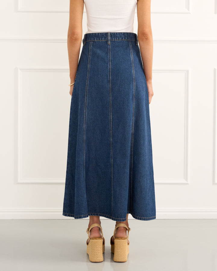 Indigo Rowan Midi Skirt