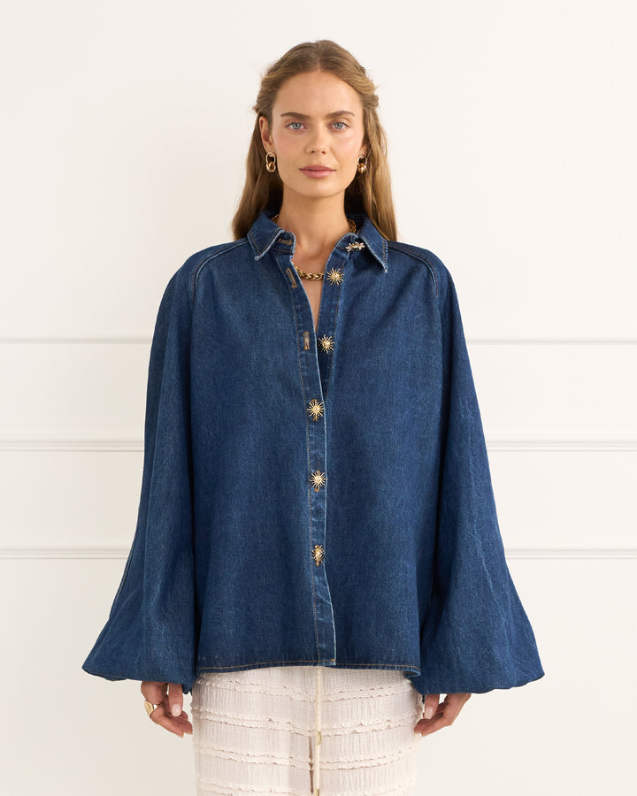 Indigo Lucile Blouse