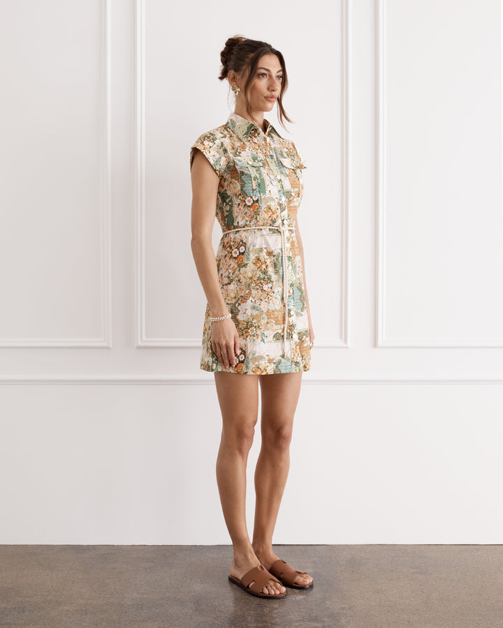 Mosaic Amber Mini Dress