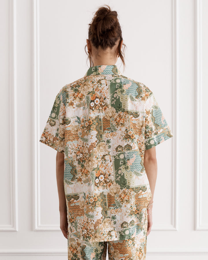 Mosaic Bianca Cuban Shirt