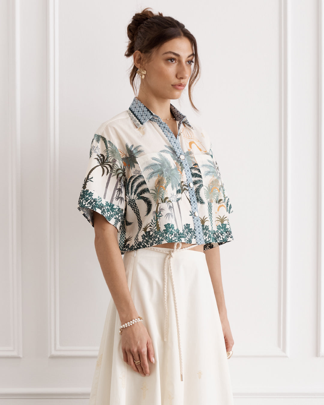 Oasis Remi Cropped Shirt