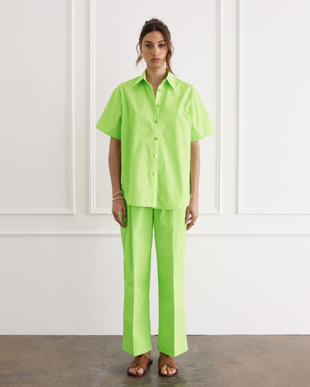 Verde Bianca Cuban Shirt (SAMPLE)