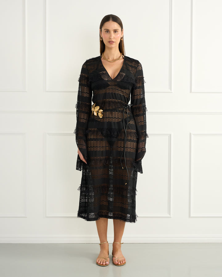 Black Isabella Maxi Dress