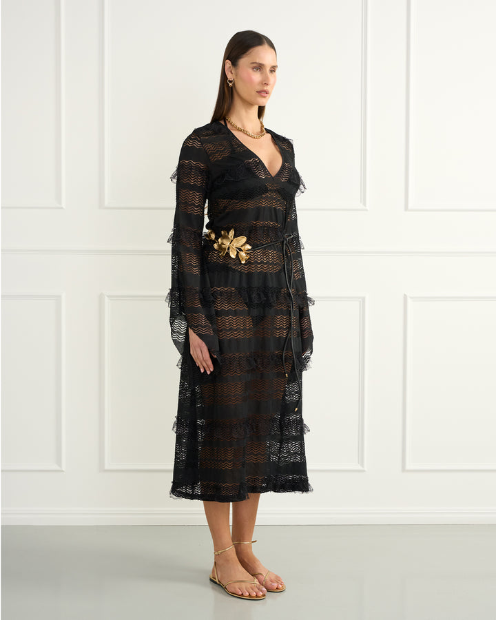 Black Isabella Maxi Dress