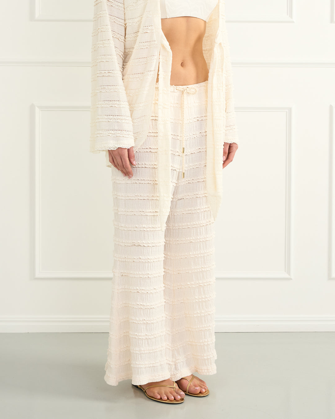Cream Clara Resort Pants