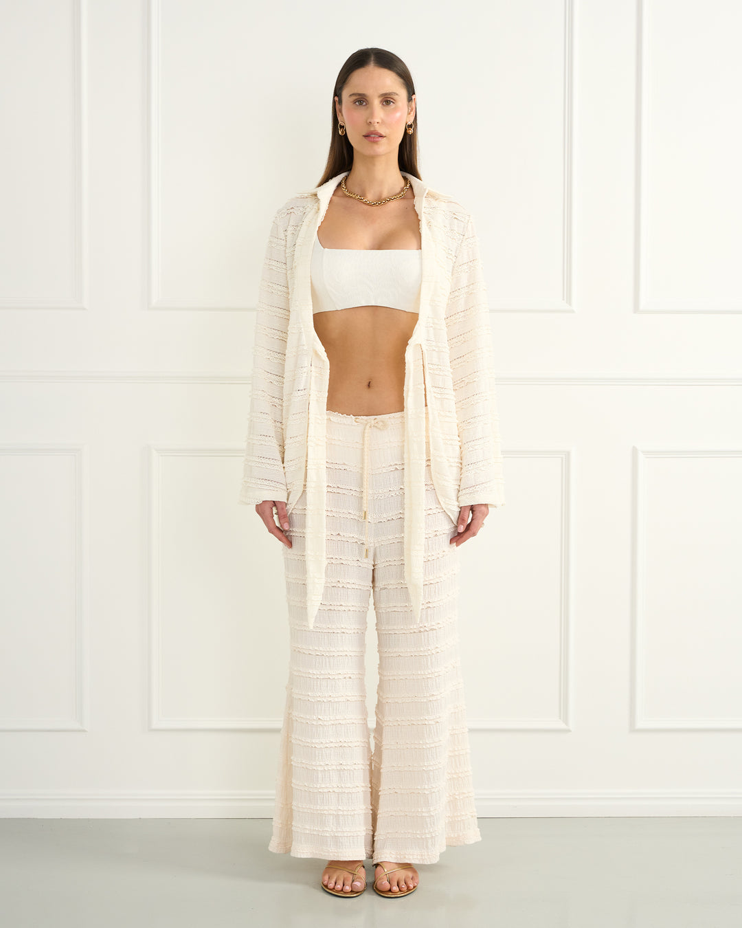 Cream Clara Resort Pants
