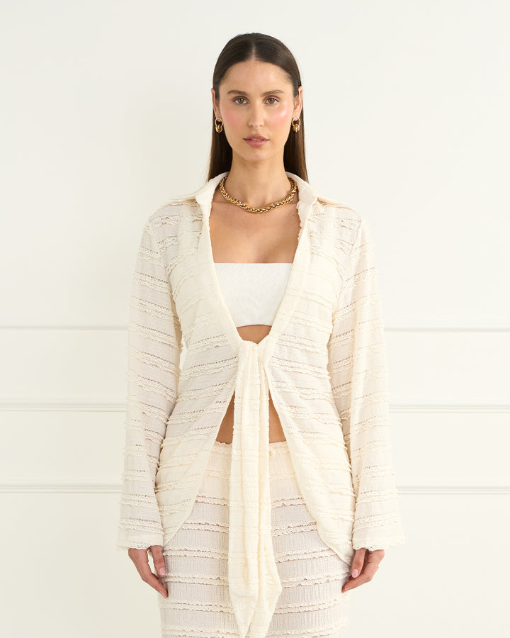 Cream Eliana Resort Shirt