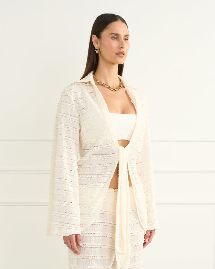 Cream Eliana Resort Shirt