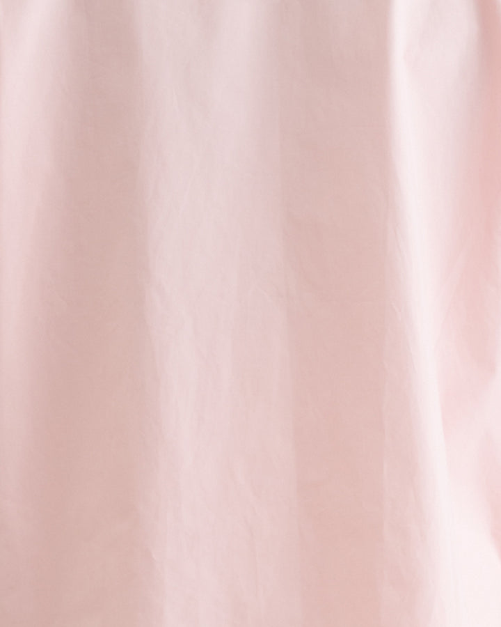 Pink midi dress with a collar and belt 