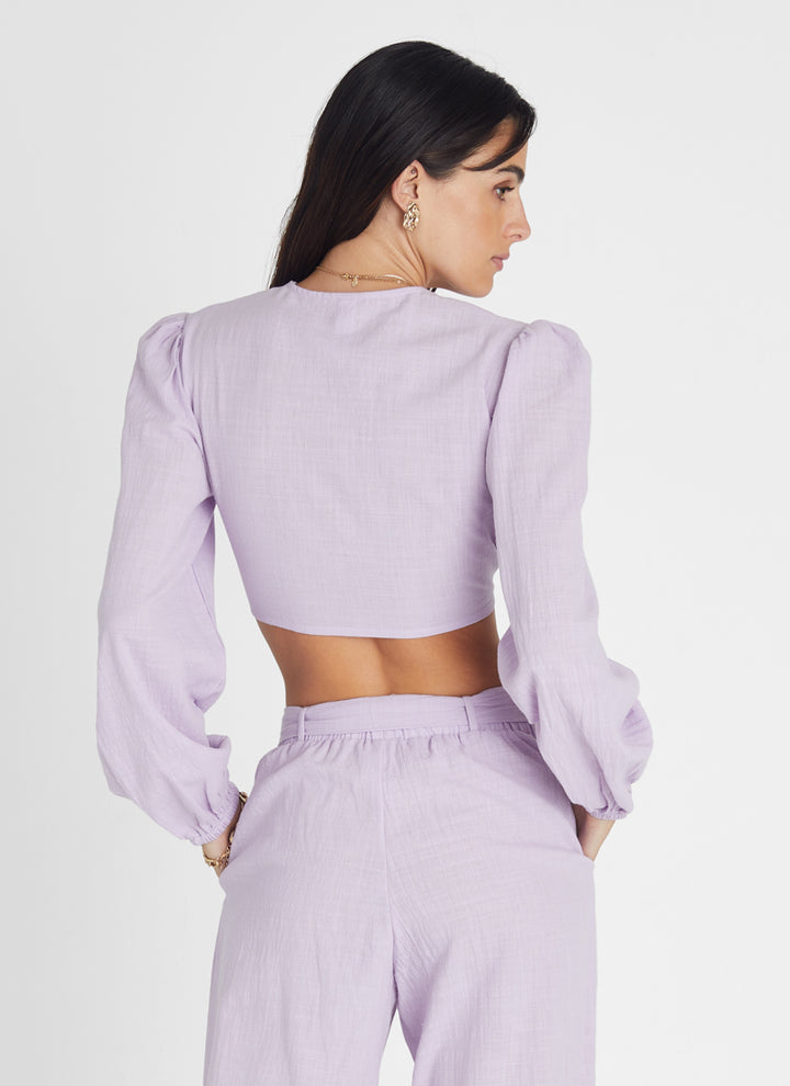 Amethyst Long Sleeve Crop