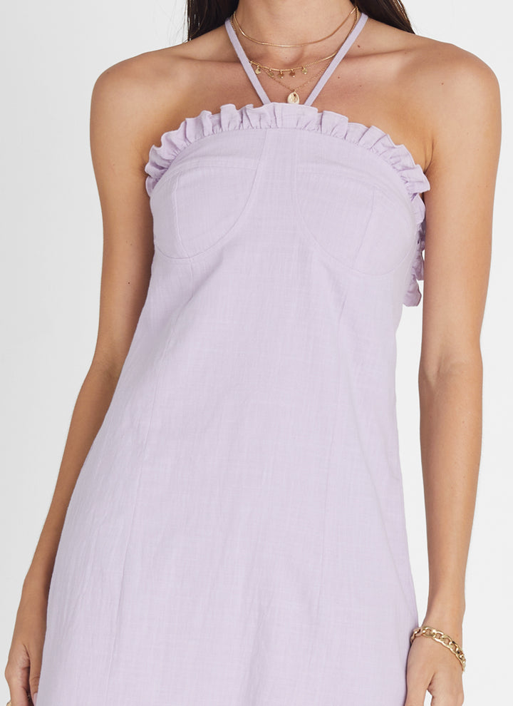 Amethyst Cross Back Mini Dress