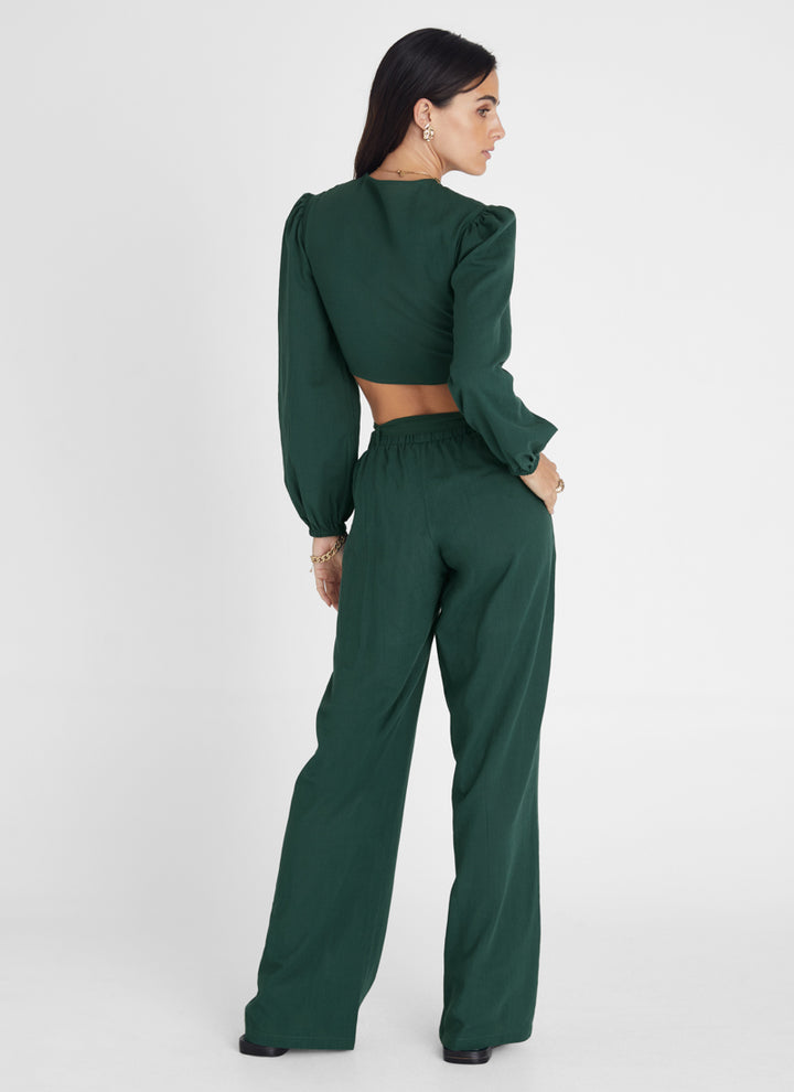 Emerald Relaxed Wide Leg Pant