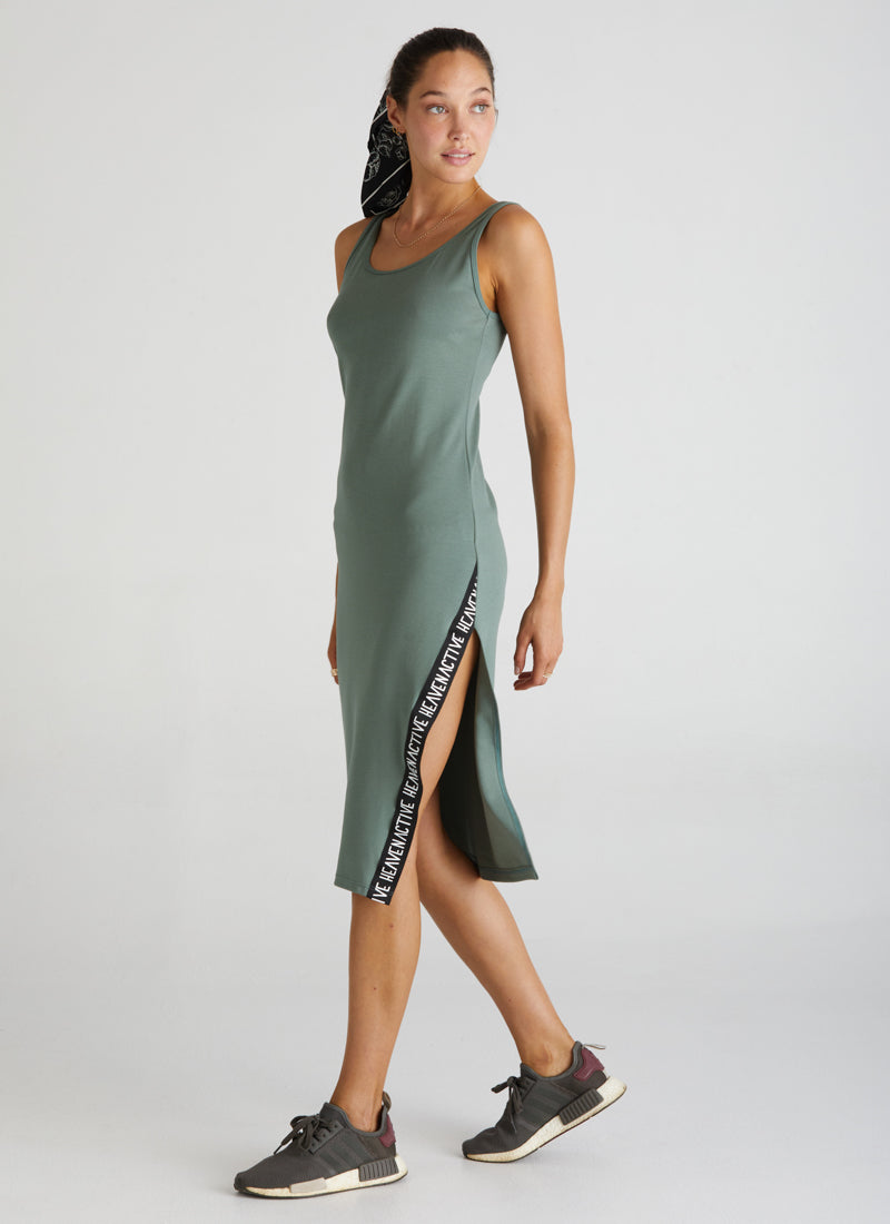 Heaven Active Split Front Maxi dress