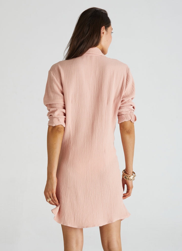 Wrap Front Shirt Dress