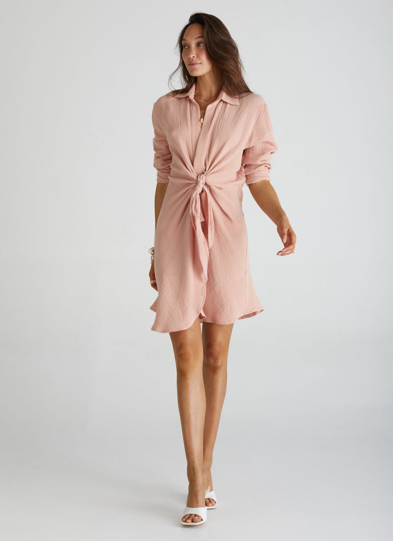 Wrap Front Shirt Dress (SAMPLE)