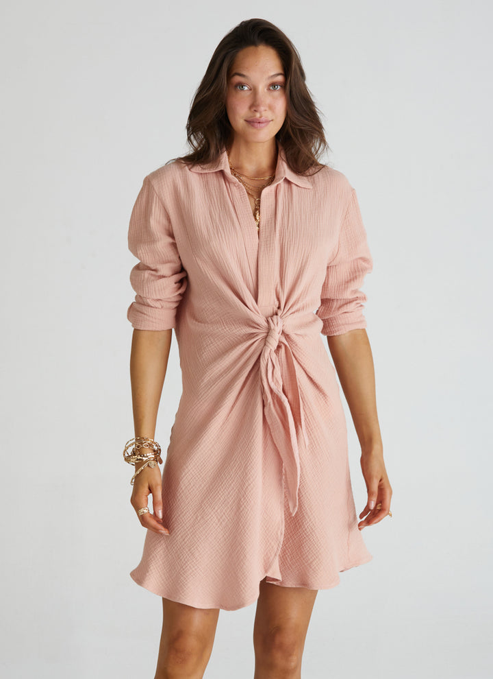 Wrap Front Shirt Dress