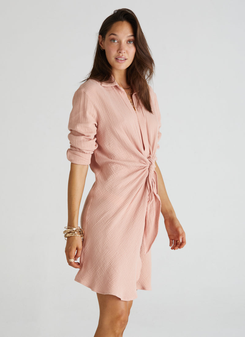 Wrap Front Shirt Dress