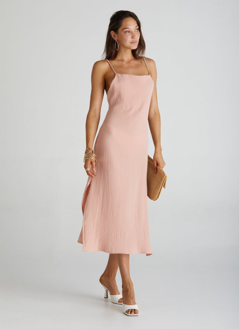 Cross Back Midi Dress