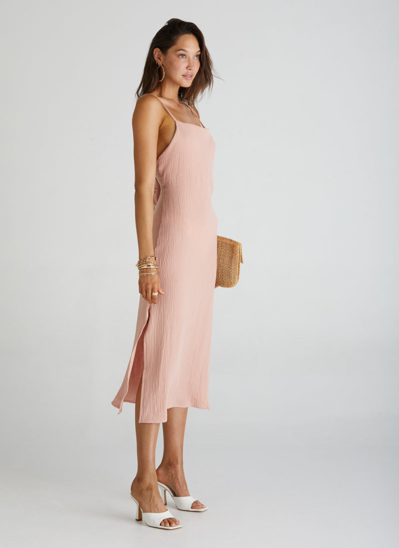 Cross Back Midi Dress