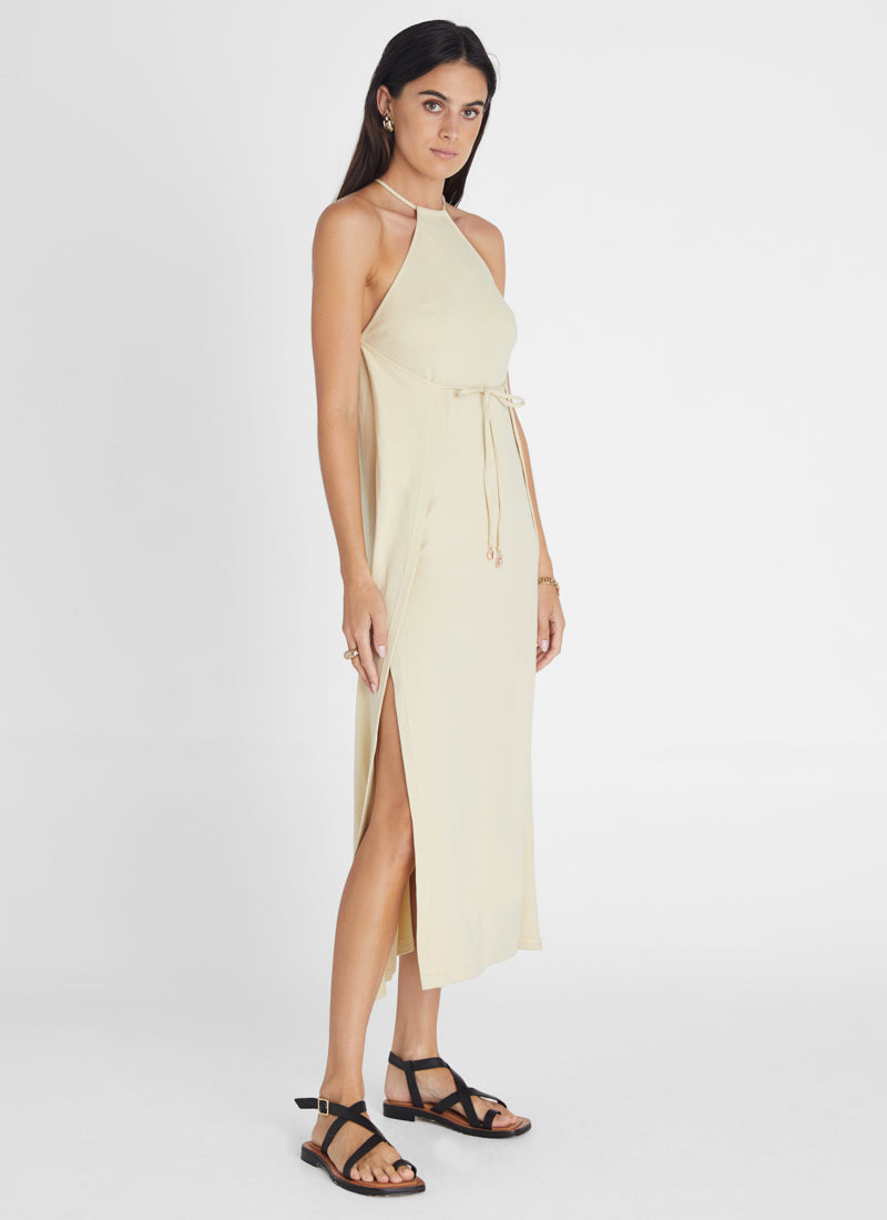 Citrine Halter Dress