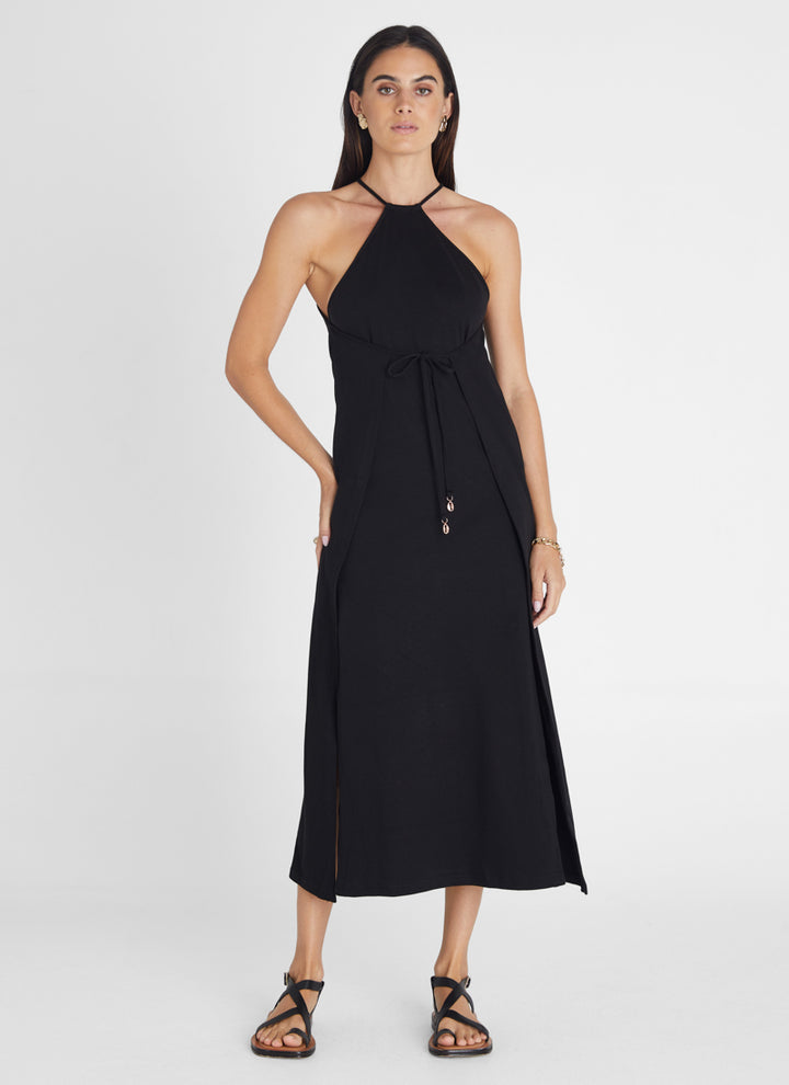 Obsidian Halter Dress